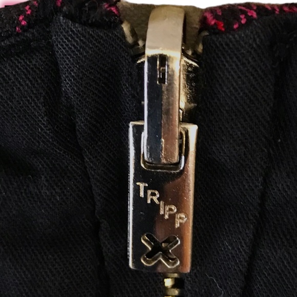 RELISTED ~ TRIPP NYC Vintage Pleated Plaid Reversible Mini Skirt - Picture 6 of 8